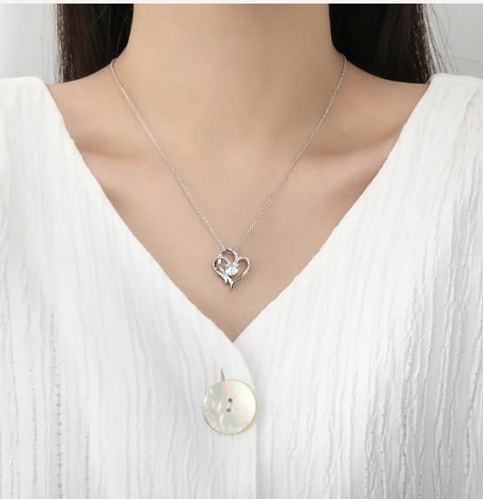 Double Heart Shape Necklace