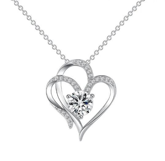 Double Heart Shape Necklace