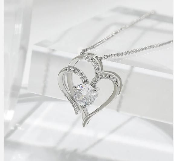 Double Heart Shape Necklace