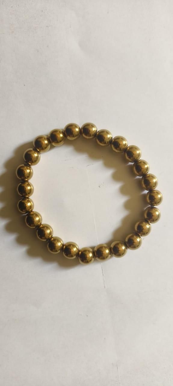 Golden Pyrite Natural Stone Bracelet