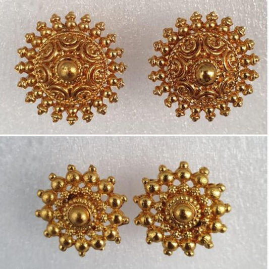 Trendy Gold Plated Earrings